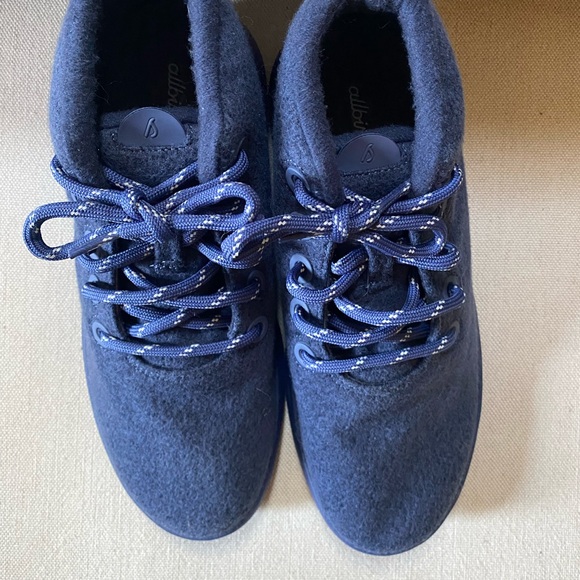 NWOT Allbirds Women's Wool Runner-up Mizzles Highlights Navy Blue - Picture 6 of 7
